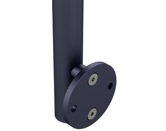 Balustrade Lisséo en aluminium - Poteau en latéral - Extérieur