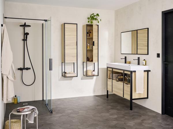 Meuble de salle de bains Métal 2