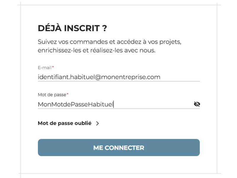 Page de connexion commune www.lapeyre.fr/login