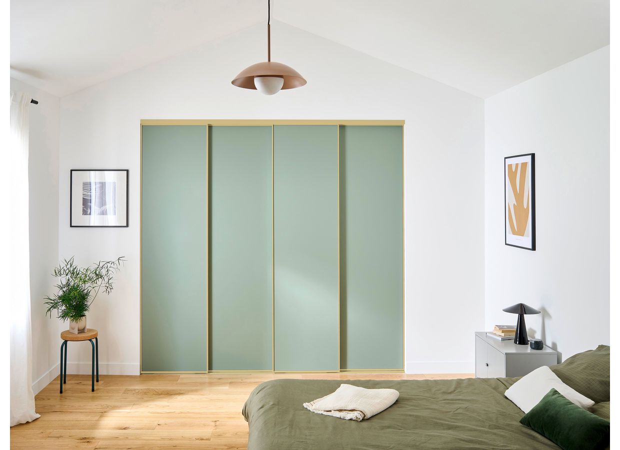 Porte de placard coulissante décor velours UNION | Lapeyre