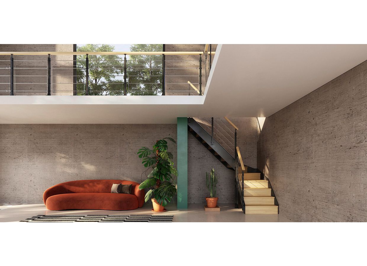 Balustrade EPURE avec tubes en inox-Lapeyre