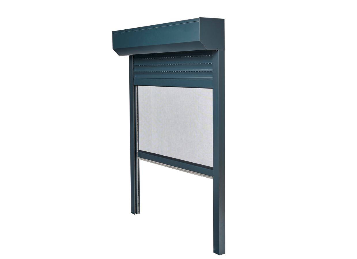 Volet roulant DENVER aluminium electrique filaire autres couleurs sur-mesure avec moustiquaire-Lapeyre