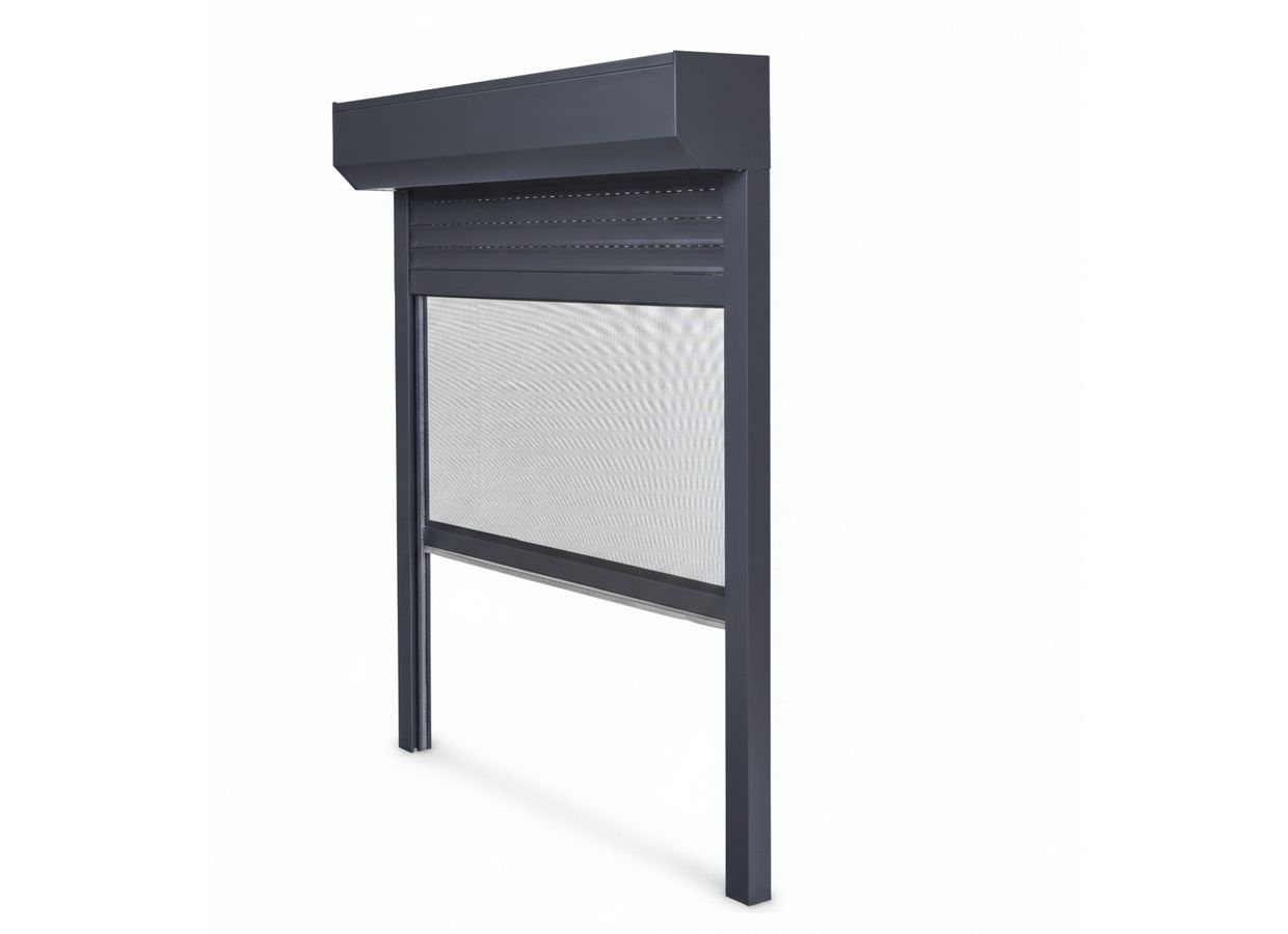 Volet roulant DENVER aluminium radio couleur pref sur-mesure avec moustiquaire-Lapeyre
