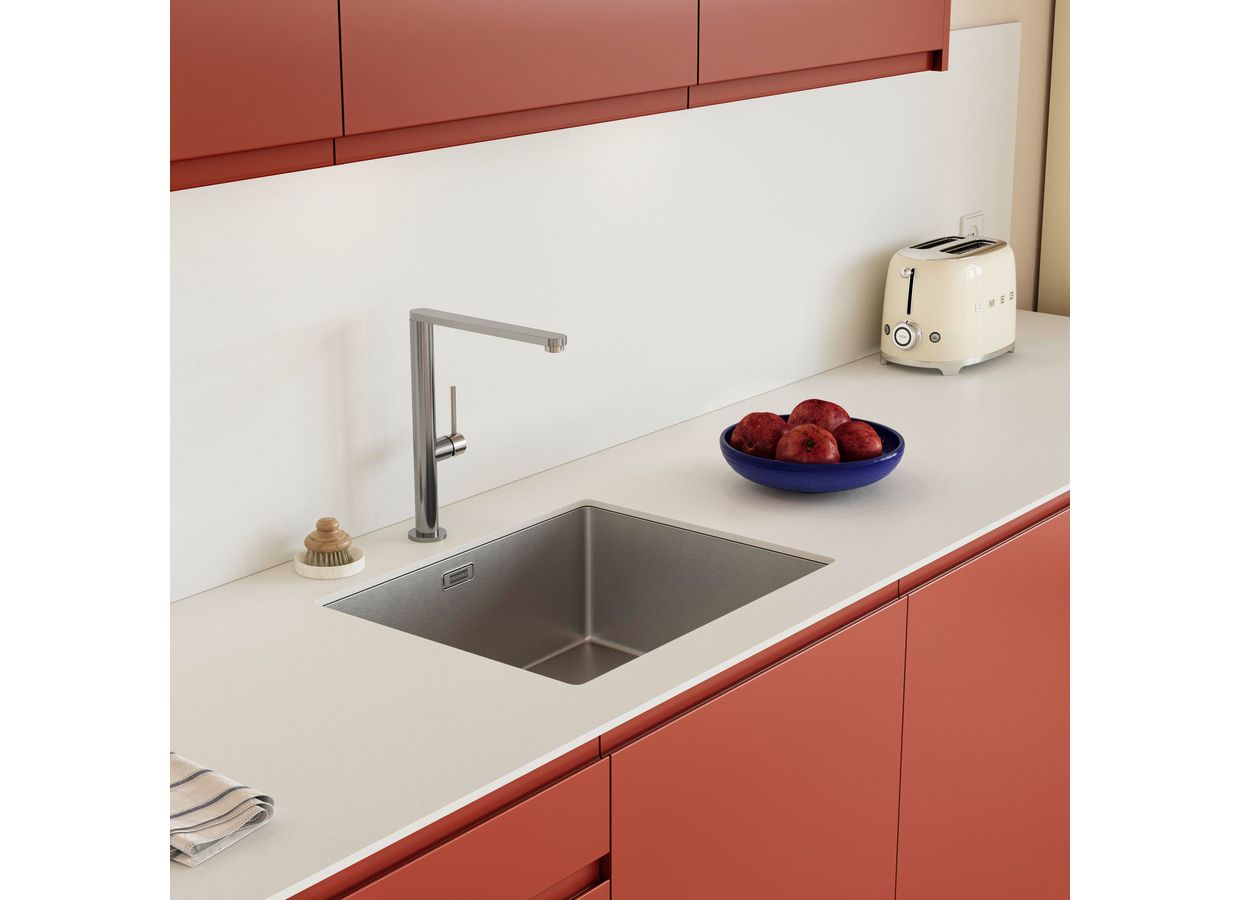 Plan de travail compact NEIGE GLACE sur-mesure  EP.10 MM - Lapeyre