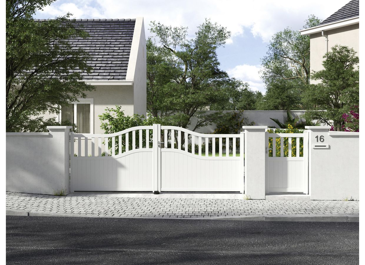 Portail battant Aluminium Vildan sur mesure-Lapeyre
