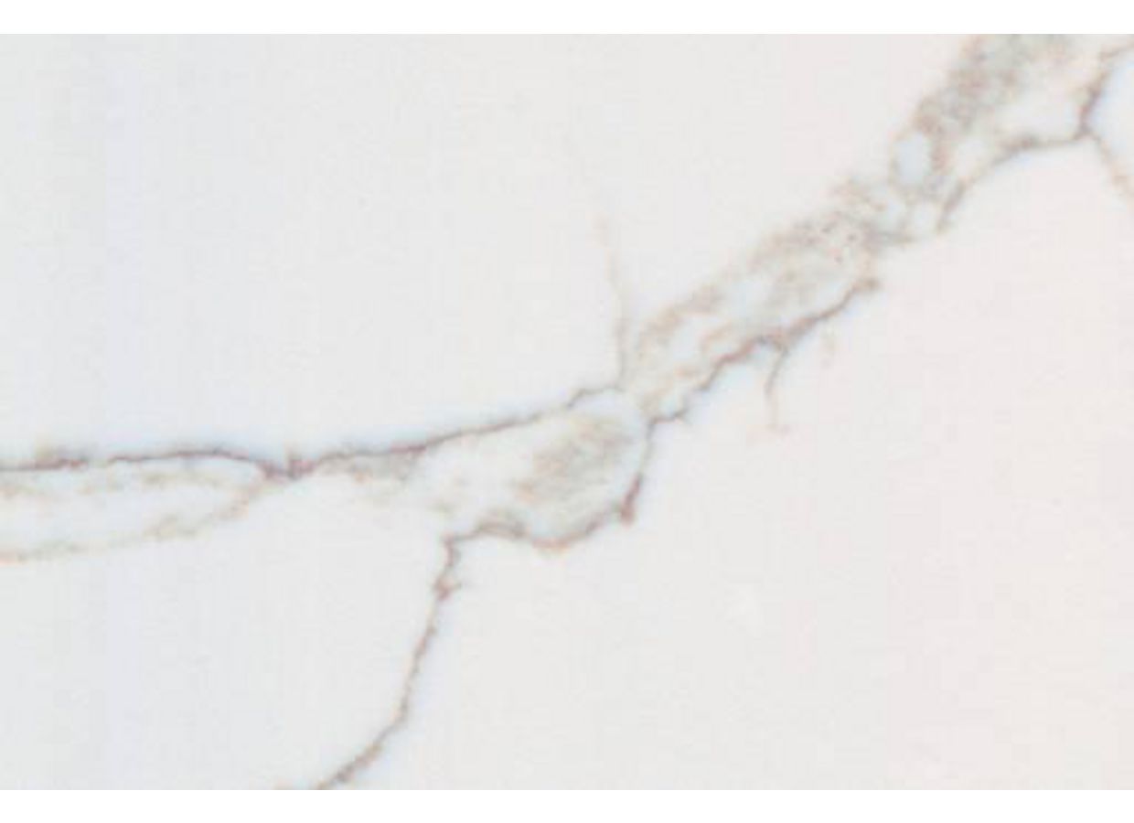 Plan de travail quartz BLANCO ORO sur-mesure Ep.20/40 mm