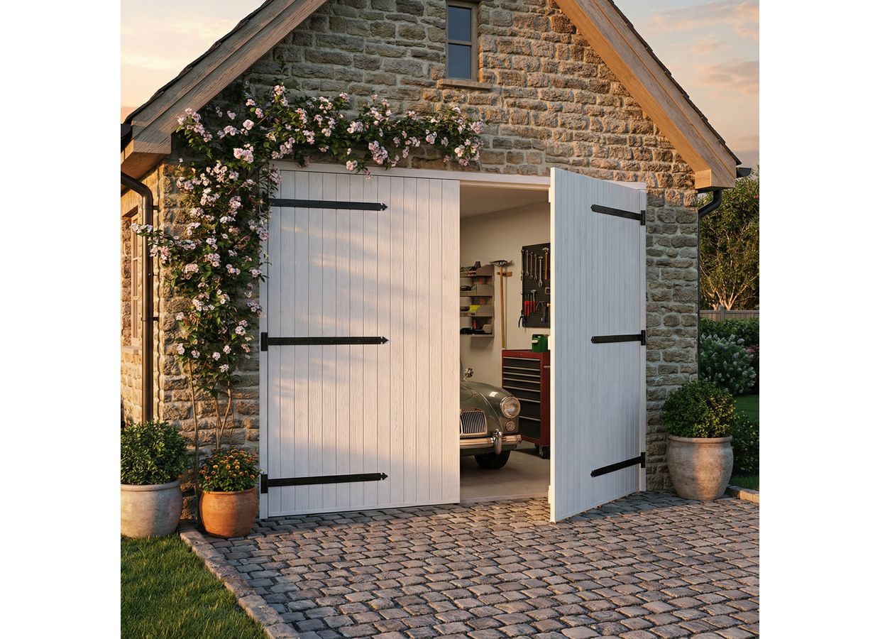 Porte de garage PVC battante - Extérieur