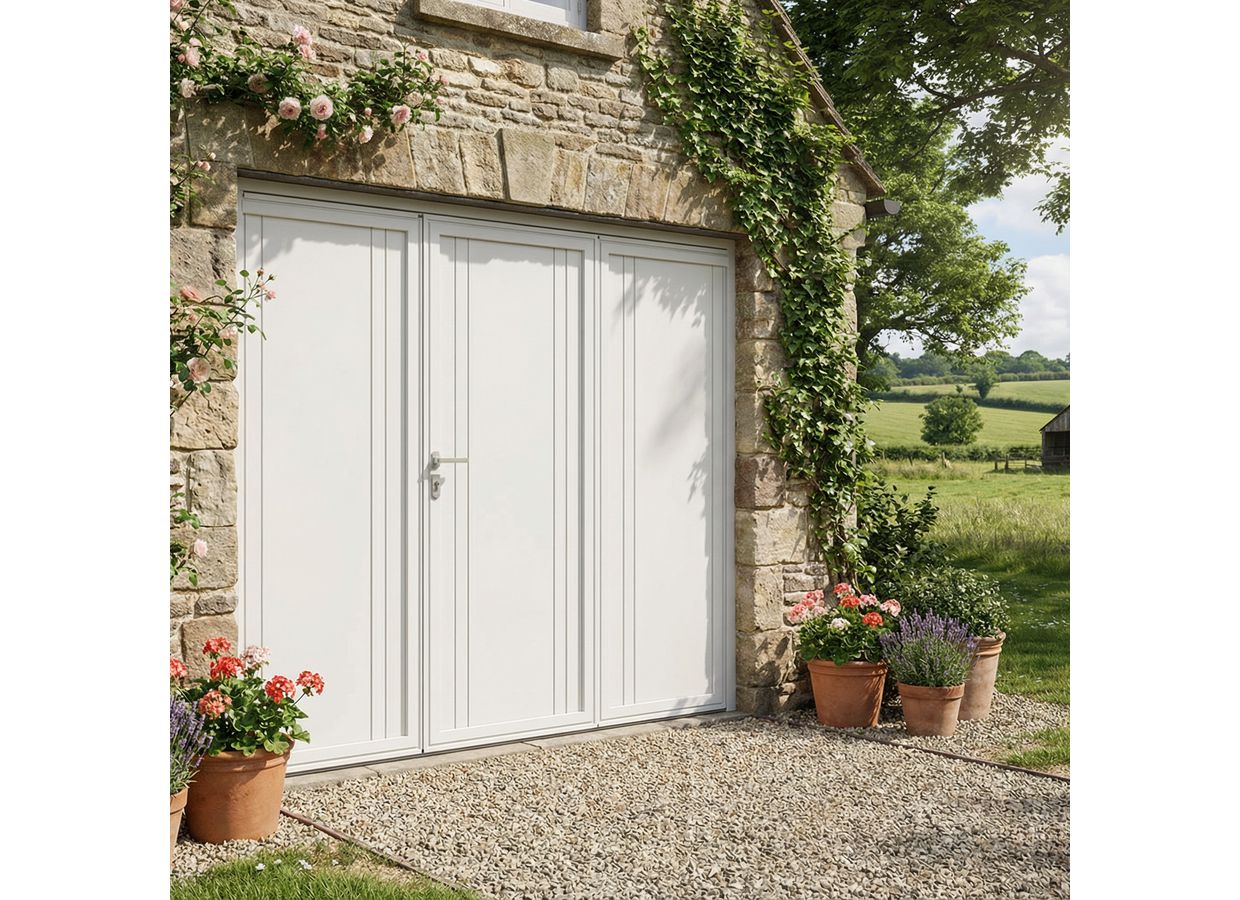 Porte de garage Minnesota pliante sur mesure-Lapeyre