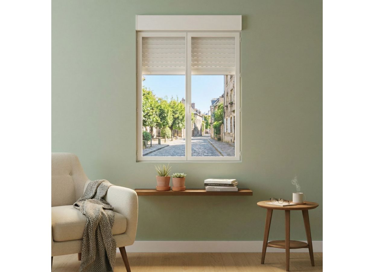 Porte-fenêtre PVC blanc Héméra sur mesure | Lapeyre