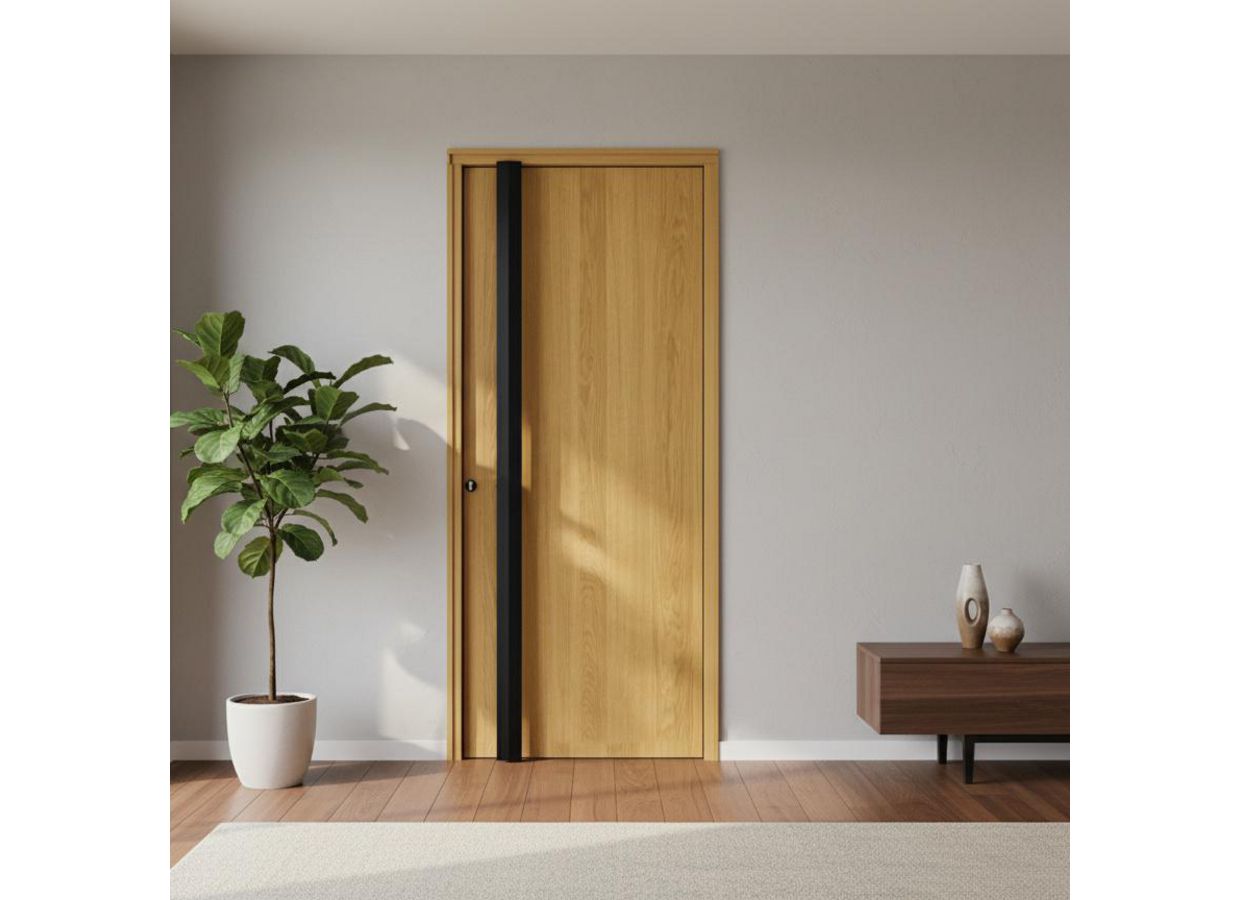 Porte d'entrée Anne-Charlotte chêne vitrée sur mesure | Lapeyre