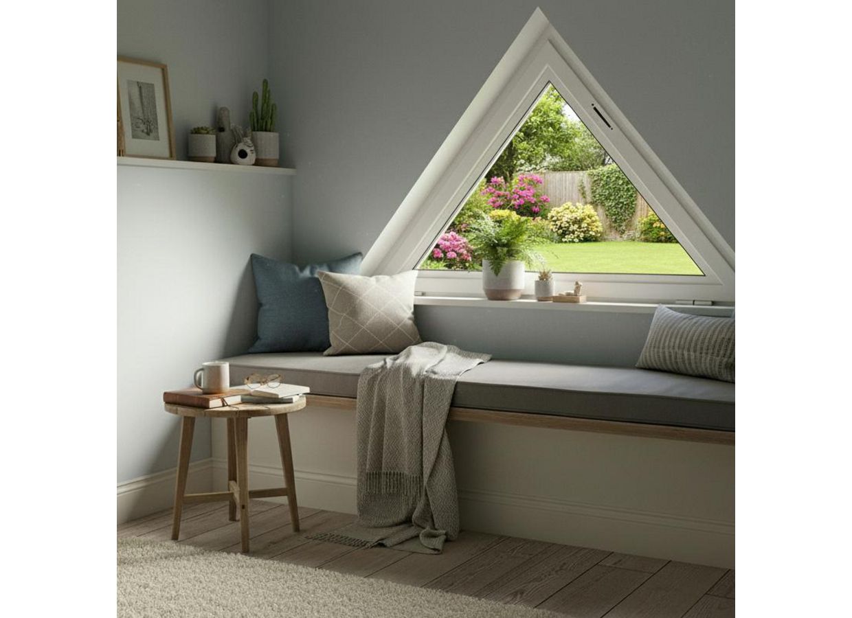 Fenêtre PVC blanc Héméra sur mesure avec volet roulant intégré | Lapeyre