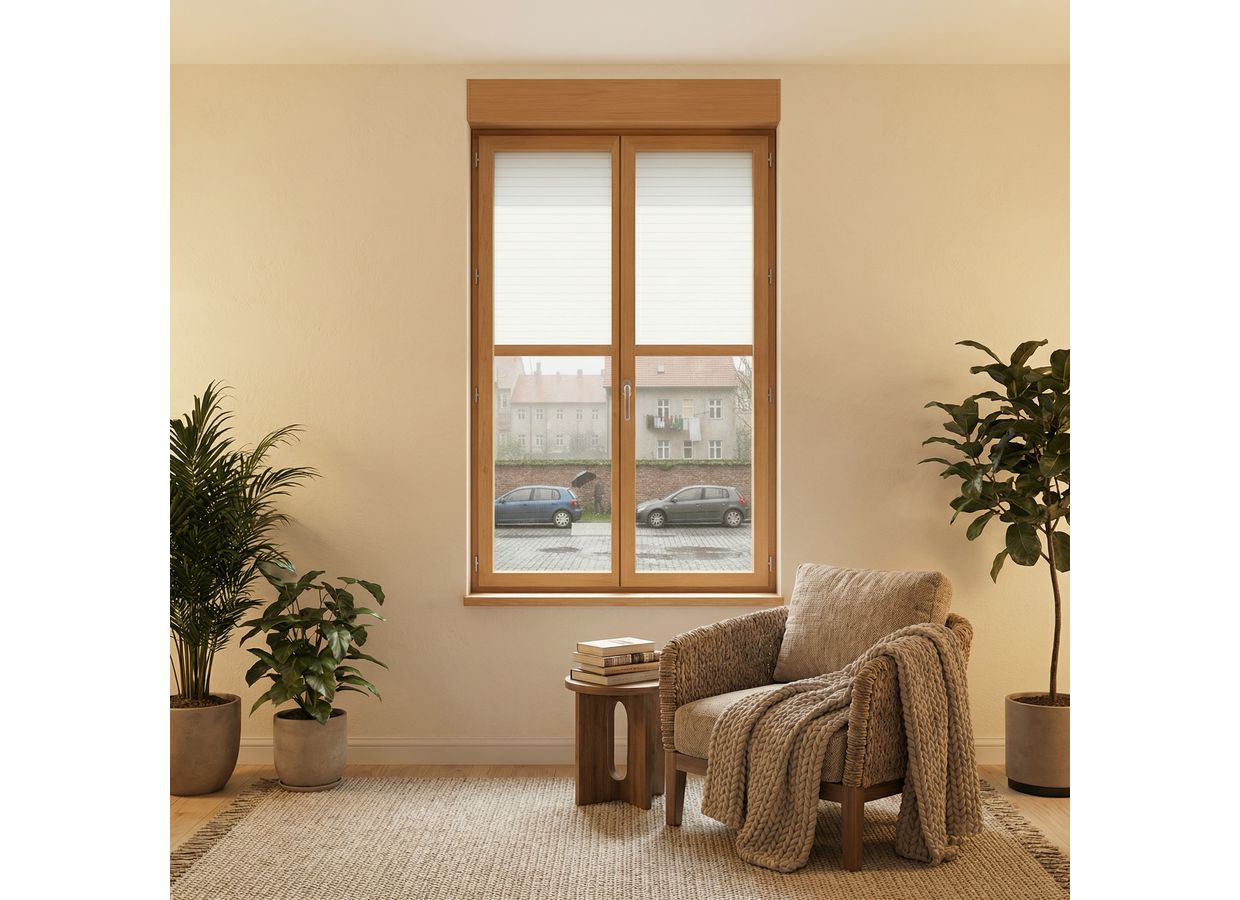 Fenêtre PVC plaxée Héméra sur mesure avec volet roulant intégré | Lapeyre