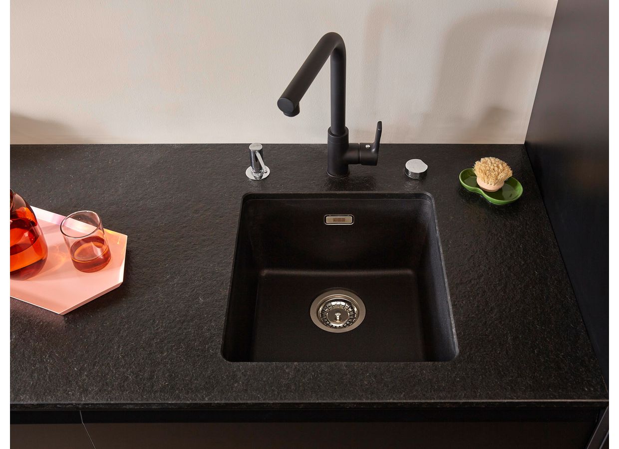 Plan de travail granit NOIR VIEILLI sur-mesure Ep.20 mm | Lapeyre