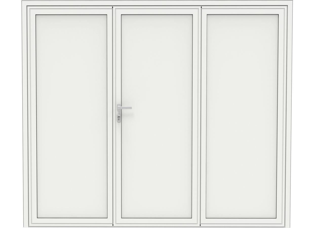 Porte de garage Aluminium Minnesota battante sur mesure-Lapeyre