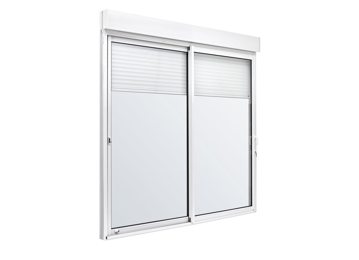 Baie coulissante Néva Aluminium volet intégré sur mesure-Lapeyre