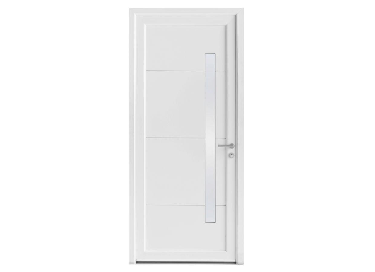 Porte d'entrée** PVC ALICE avec barillet 40x40 - Ud 1,5 - Sur mesure Main Image