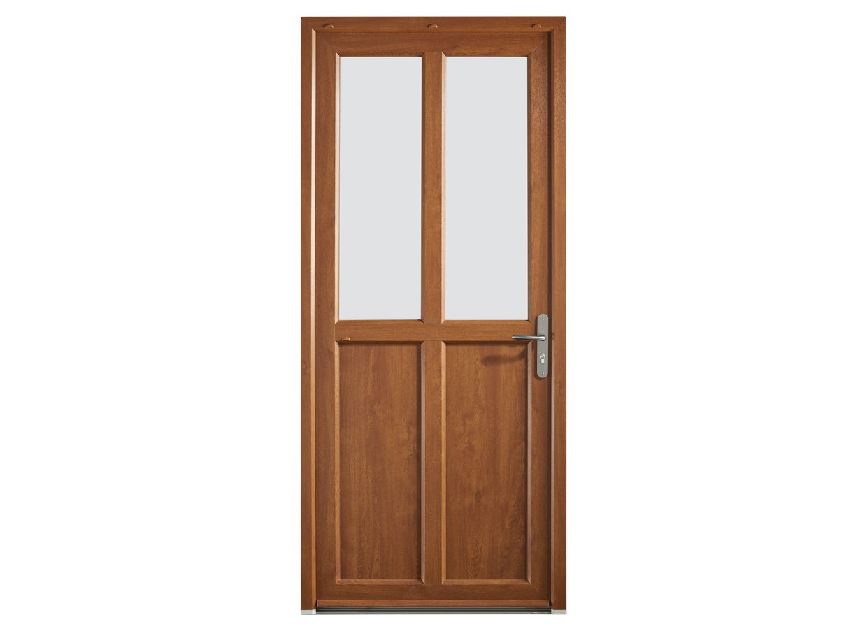 Porte d'entrée** PVC AMELIE avec barillet 40x40 - Ud 1,5 - Sur mesure Main Image