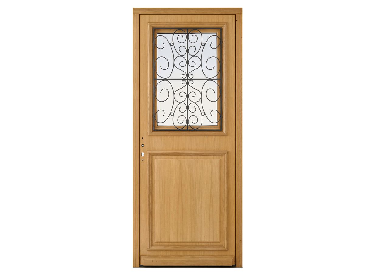 Porte d'entrée*** Chêne ANNE-SOPHIE avec châssis ouvrant sur mesure Main Image