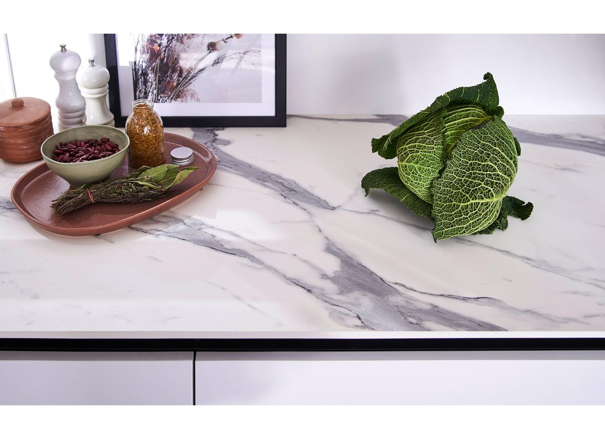 Plan de travail compact CARRARE sur-mesure EP.10 MM - Lapeyre