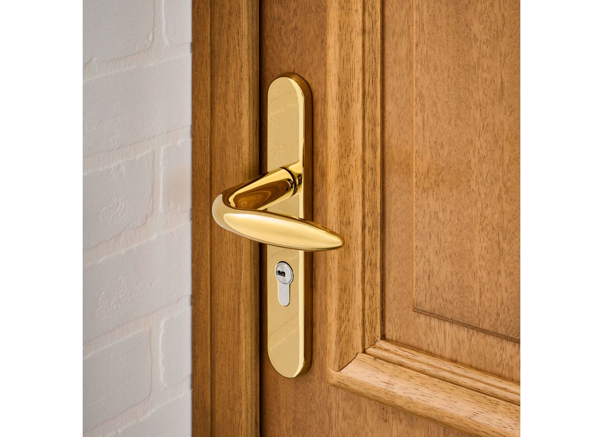Porte d'entrée AVA-LUNA bois exotique sur mesure-Lapeyre