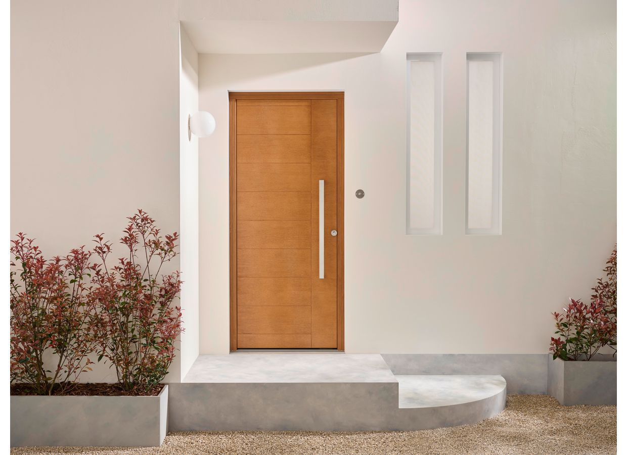 Porte d'entrée ALCINELLE Chêne sur mesure-Lapeyre