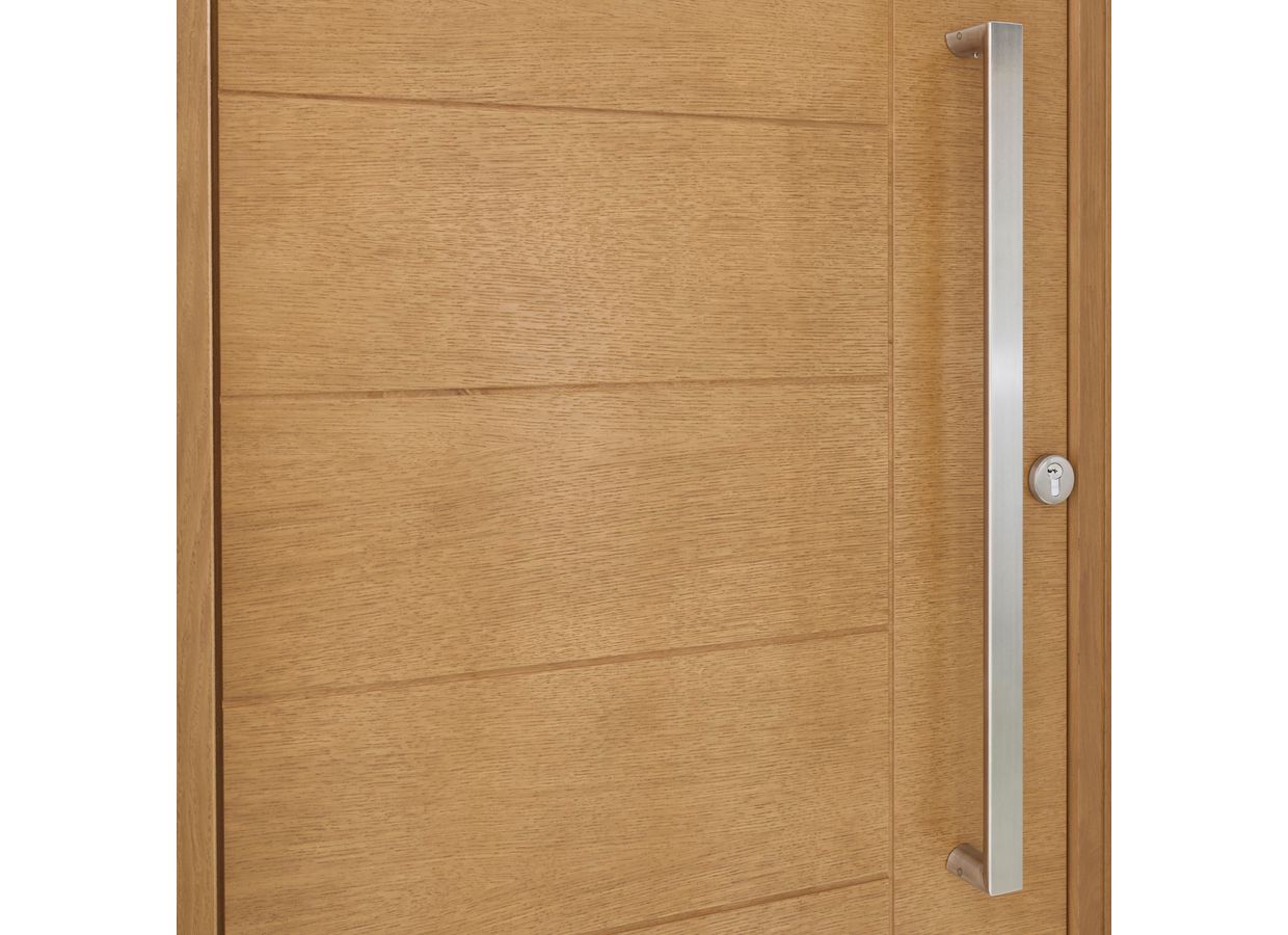 Porte d'entrée ALCINELLE Chêne sur mesure-Lapeyre