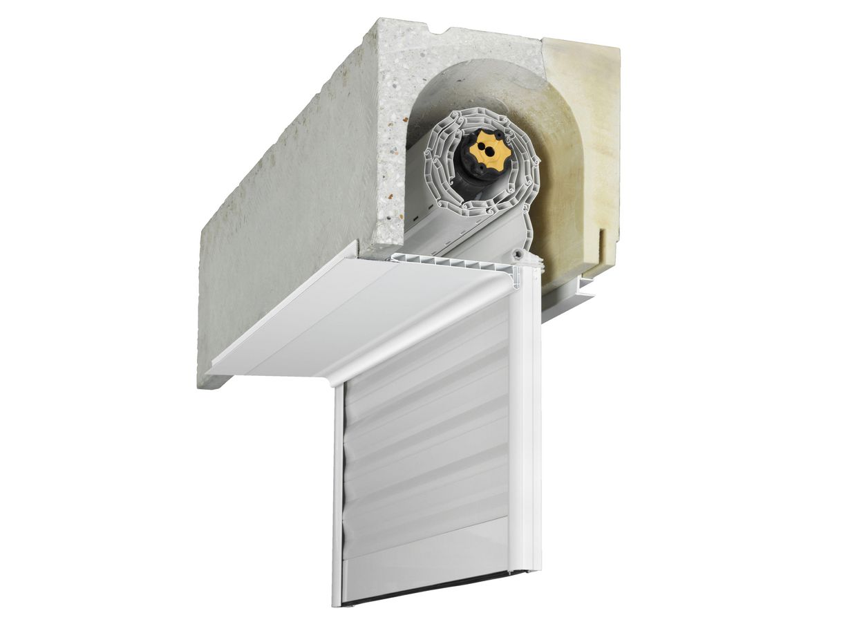 Volet roulant Confort aluminium intégré dans coffre béton sur mesure Main Image