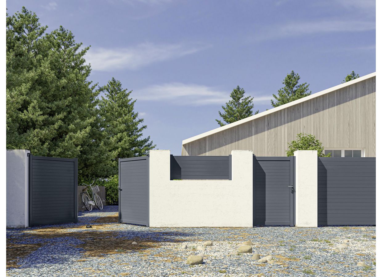 Portillon Venzo aluminium sur mesure-Lapeyre