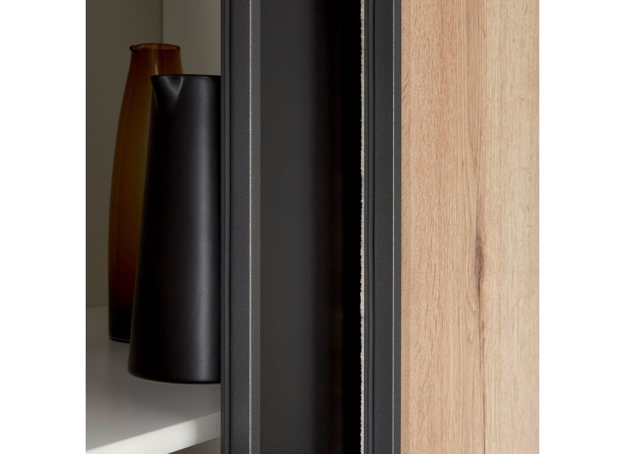 Porte de placard coulissante décor bois UNION | Lapeyre