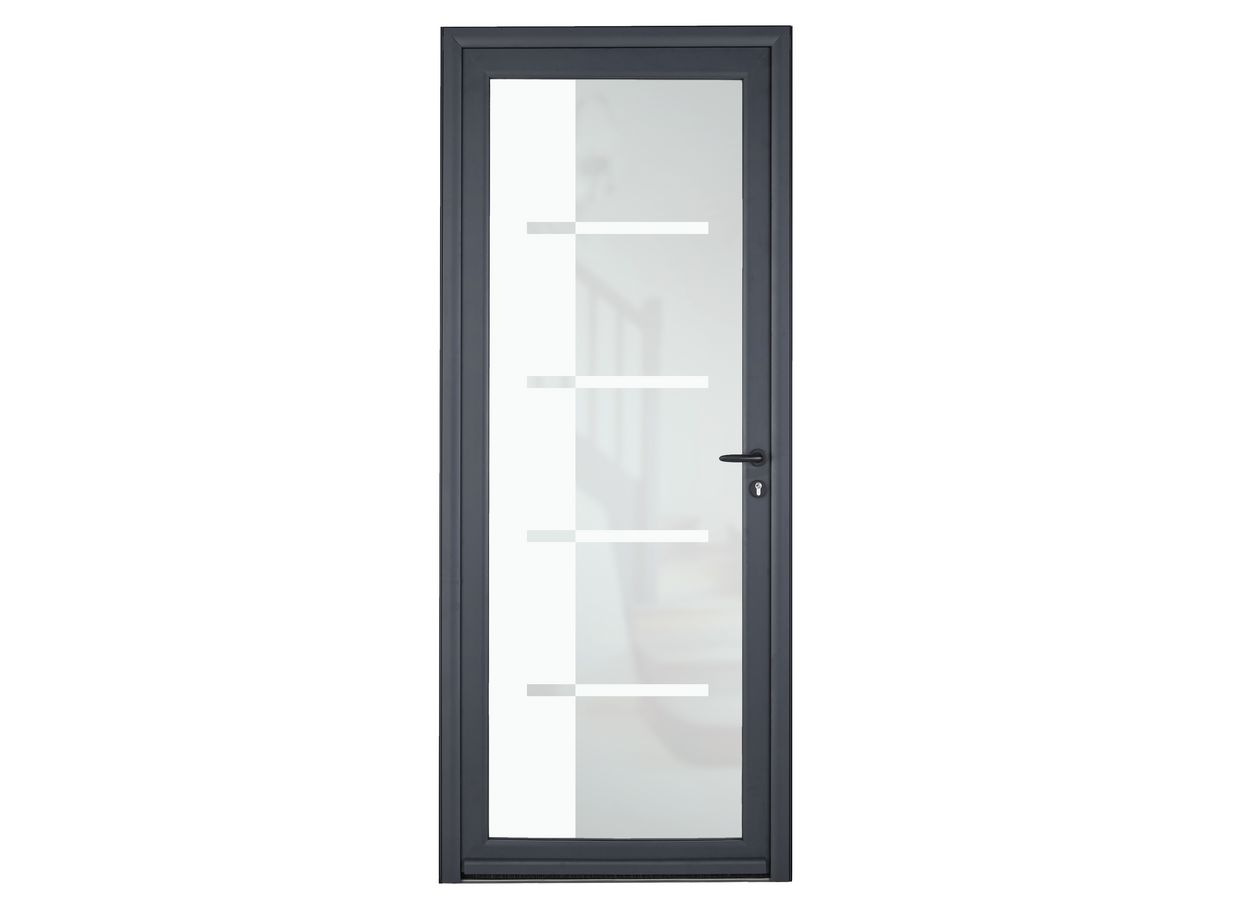 Porte d'entrée *** Aluminium ADENORA décor vitrage KUONA - Sur mesure Main Image