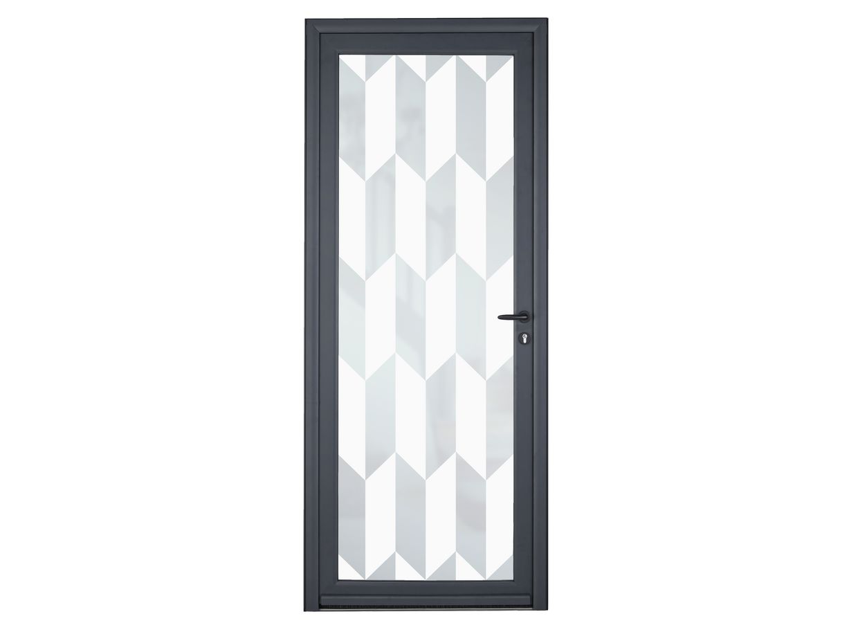 Porte d'entrée *** Aluminium ADEADENORA décor vitrage SIRITI - Sur mesure Main Image