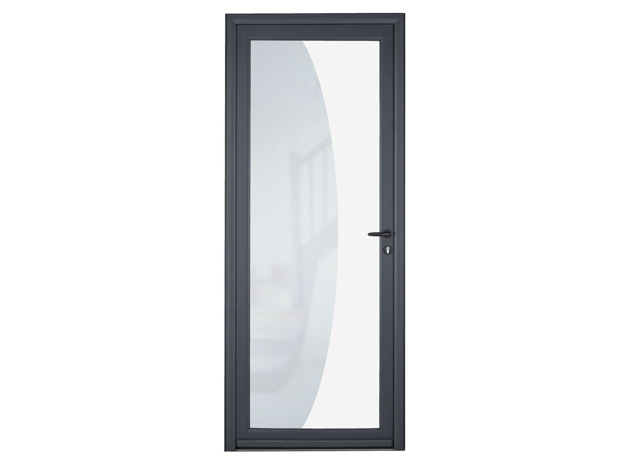 Porte d'entrée *** Aluminium ADENORA décor vitrage HEMIS - Sur mesure Main Image