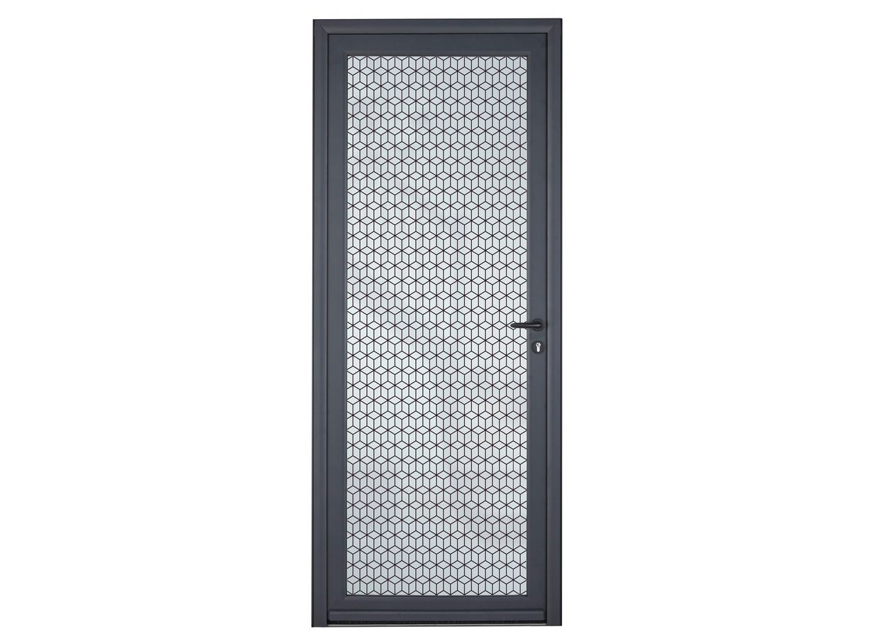 Porte d'entrée Adénora aluminium vitrage Hypnose sur-mesure
