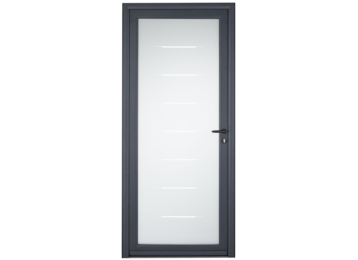 Porte d'entrée *** Aluminium ADENORA décor vitrage IDYLLIC - Sur mesure Main Image