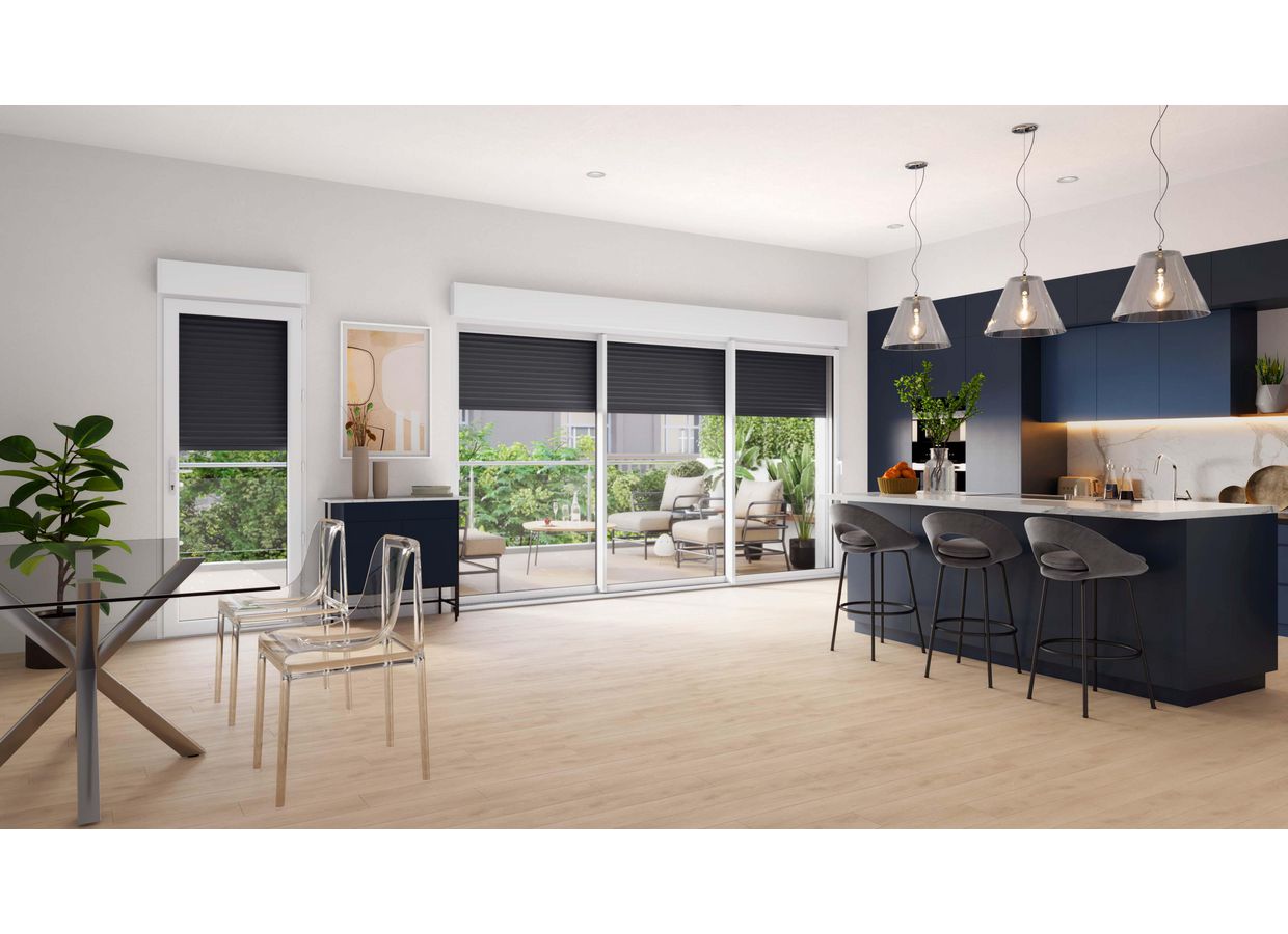 Baie coulissante Néva Aluminium volet intégré sur mesure-Lapeyre