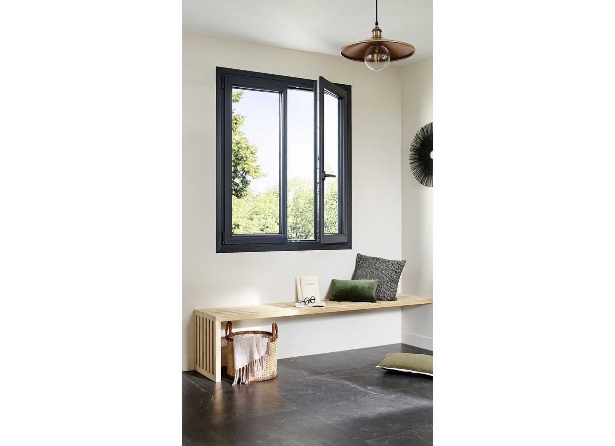 Fenêtre PVC couleur plaxée Pria Performance sur-mesure-Lapeyre