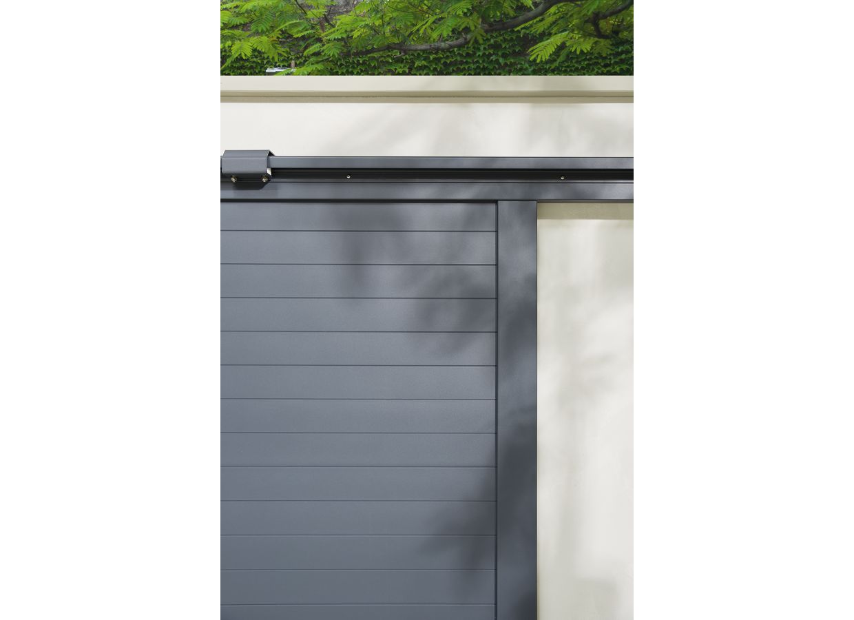 Portail coulissant Venzo aluminium sur mesure-Lapeyre