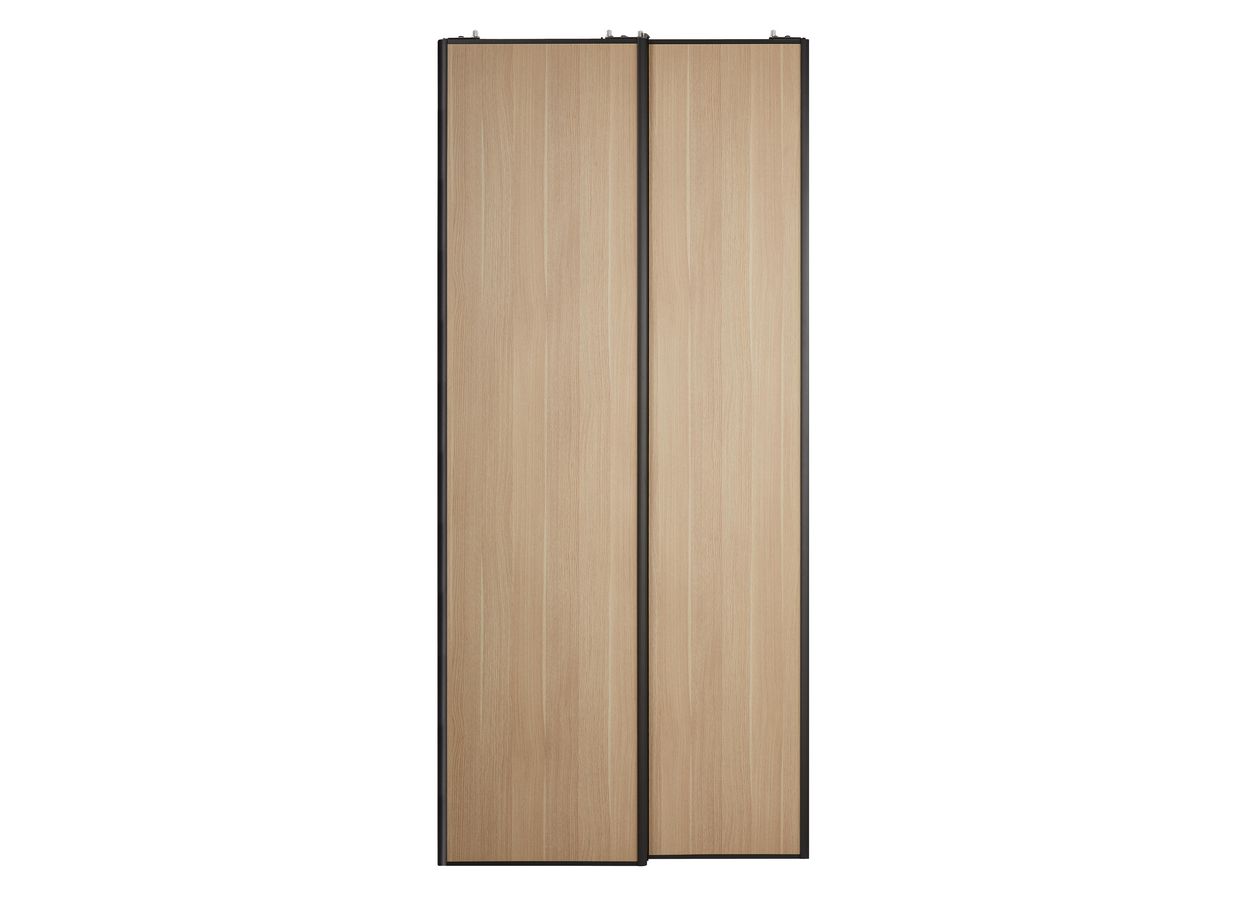 Porte de placard coulissante décor bois UNION | Lapeyre