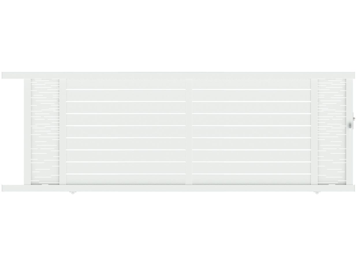 Portail coul CATANE ligne horizontale aluminium sur mesure Main Image