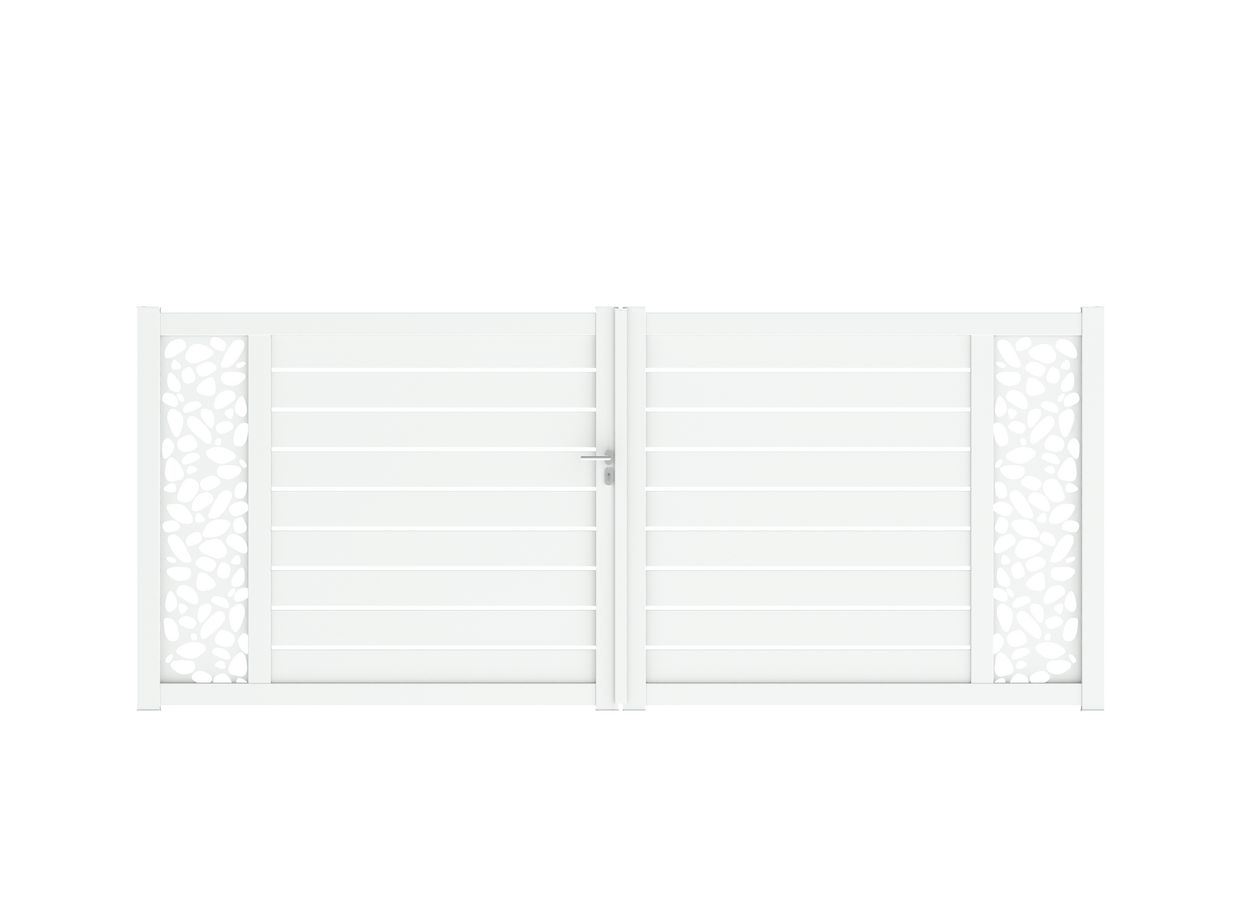 Portail CATANE galet aluminium sur mesure Main Image