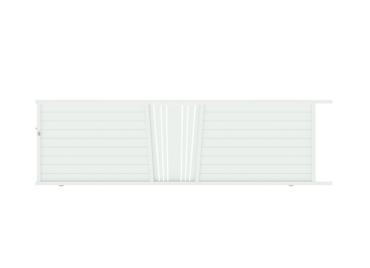 Portail coulissant PISE soleil aluminium sur mesure Main Image
