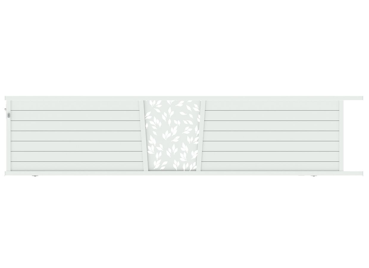 Portail coulissant PISE feuille aluminium sur mesure Main Image