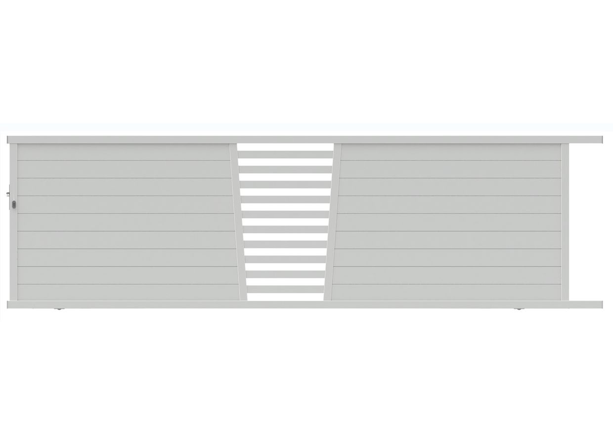 Portail coulissant PISE barreau aluminium sur mesure Main Image
