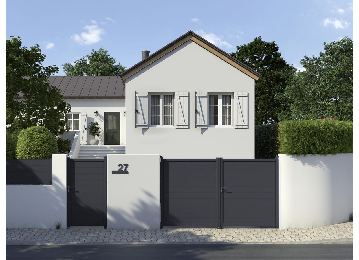 Clôture Bari en aluminium sur-mesure