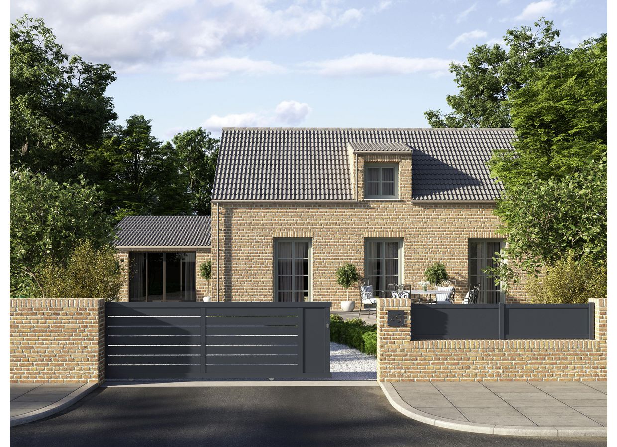 Clôture Catane et Pise en aluminium sur-mesure