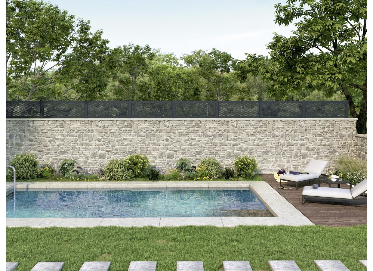 Clôture Catane et Pise en aluminium sur mesure -Lapeyre