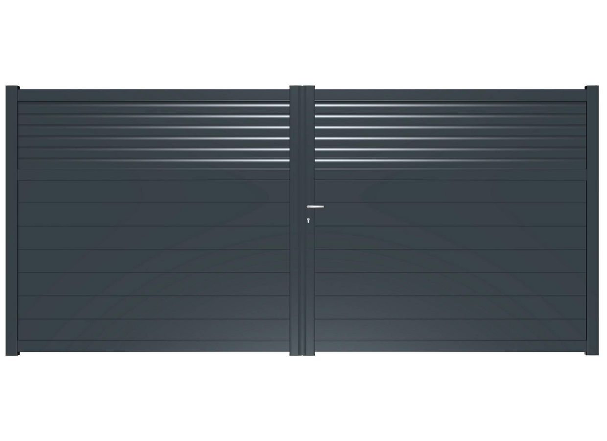 Portail battant VALMY aluminium sur mesure Main Image
