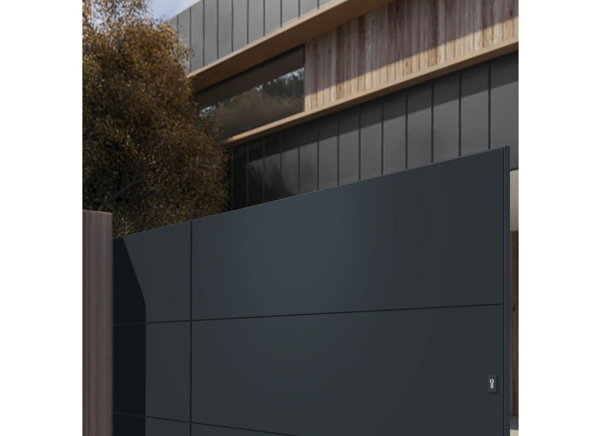 Portail coulissant Vinicius aluminium sur mesure | Lapeyre