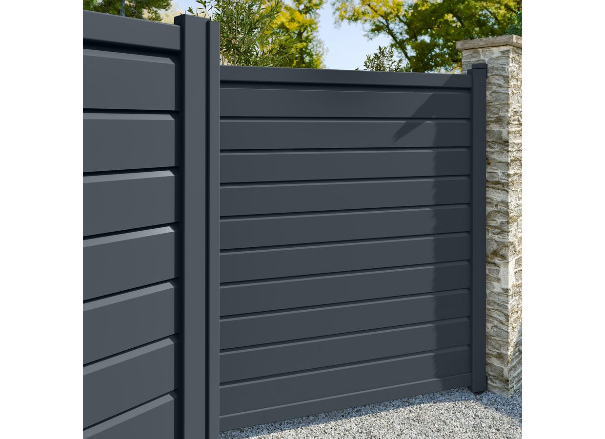 Portail battant Vittorio aluminium sur mesure | Lapeyre