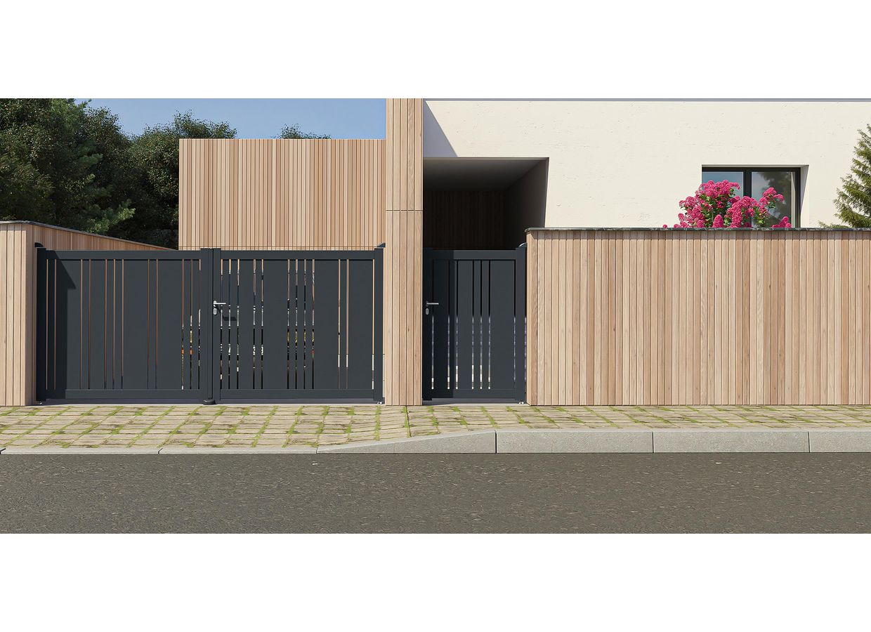 Portillon Valérian aluminium sur mesure | Lapeyre